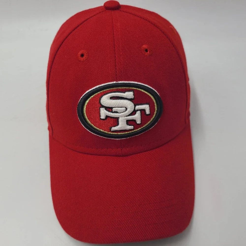 Youth San Francisco 49ers Hat Adjustable New Era 9Forty Red NFL Football Boys